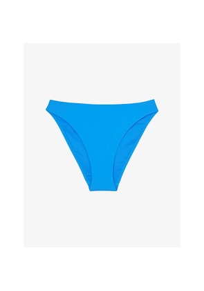 Womens Reiss Carina Fixed-Side Stretch-Woven Bikini Bottoms