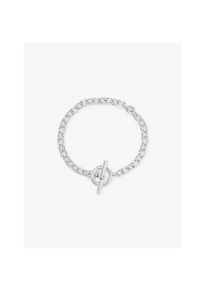 Womens The White Company T-Bar Silver-Plated Brass Bracelet