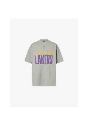 Mens Fear Of God Essentials Fog x Essentials x Nba Lakers 90's Fit Cotton-Jersey T-Shirt