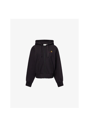 Womens Carhartt WIP American Script Logo-Embroidered Cotton Hoody