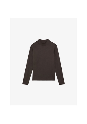 Womens Reiss Molly Funnel-Neck Jersey Top