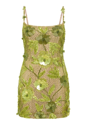 Rachel Gilbert Pierre Embellished Mini Dress - Moda Operandi