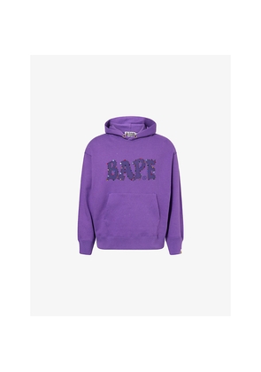 Mens A Bathing Ape Embellished Relaxed-Fit Cotton-Jersey Hoodie