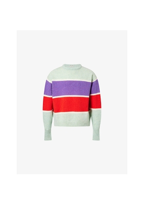 Mens JW Anderson Striped Crewneck Wool Jumper