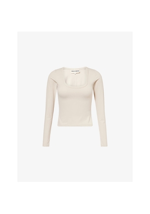 Womens The Couture Club Sculpting Scoop-Neck Stretch-Jersey Top