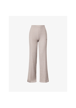 Womens Gymshark Supersoft Straight-Leg Knitted Jogging Bottoms