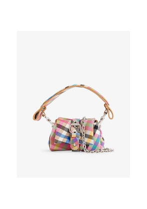 Vivienne Westwood Hazel Treasure Charm Wool Top-Handle Bag