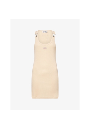 Womens Jean Paul Gaultier Ribbed Sleeveless Cotton-Jersey Mini Dress