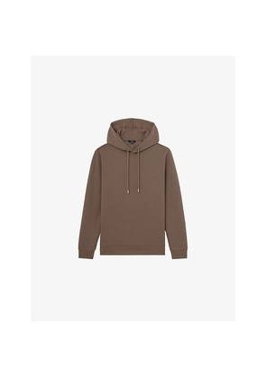 Mens Reiss Fabien Regular-Fit Stretch-Jersey Hoody