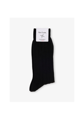 Mens Paul Smith Ribbed Cotton-Blend Crew Socks