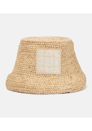 Jacquemus Le Bob Ficiu raffia bucket hat