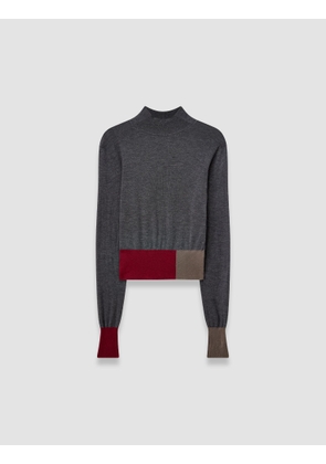 Overlay Cashair Mock Neck Jumper - M