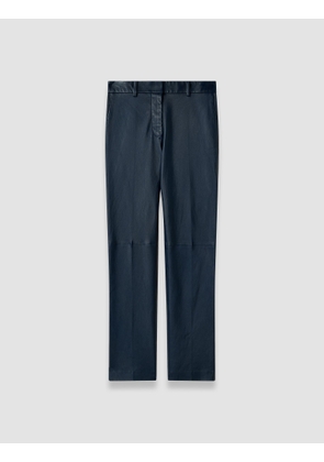 Coleman Long Leather Stretch Trousers - 32