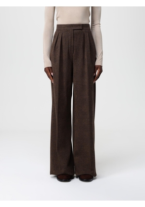 Pants MAX MARA Woman color Brown