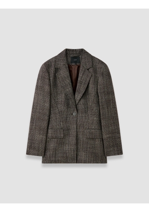 Fallon Textured Tailoring Wool Jacket - 32