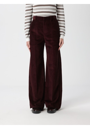 Pants BRUNELLO CUCINELLI Woman color Wine