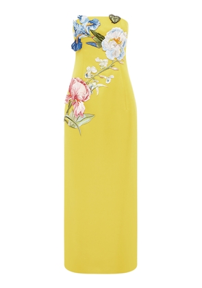 Leo Lin Rayna Flower-Appliquéd Maxi Dress - Moda Operandi
