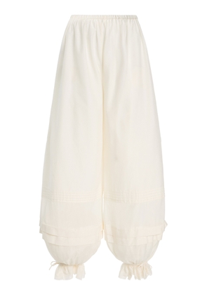 Posse Exclusive Pearl Cotton-Silk Pants - Moda Operandi