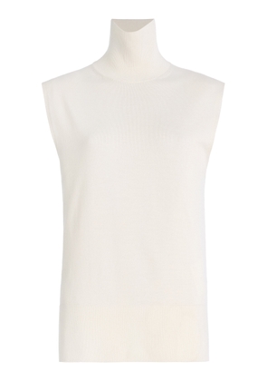 Toteme Sleeveless Wool-Silk Turtleneck Top - Moda Operandi