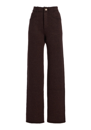 Barrie Cashmere-Denim Flared Pants - Moda Operandi