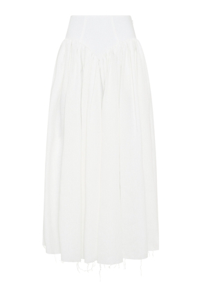 Gabriela Hearst Juniper Paneled Linen Skirt - Moda Operandi