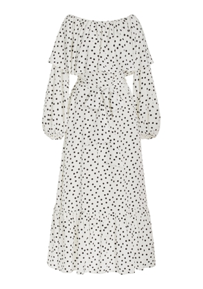 FRANÇOISE Exclusive Mila Off-The-Shoulder Silk Crepe Maxi Dress - Moda Operandi