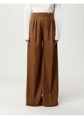 Pants MAX MARA Woman color Leather