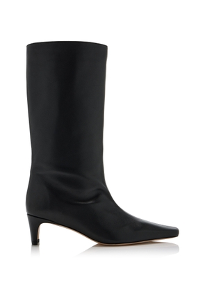 STAUD Wally Leather Mid-Calf Boots - Moda Operandi