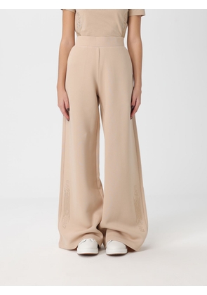 Pants EA7 Woman color Beige