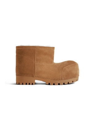 Balenciaga Alaska Suede & Faux-Fur Ankle Boots - Moda Operandi