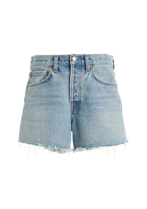 Agolde Parker Long Denim Shorts - Moda Operandi