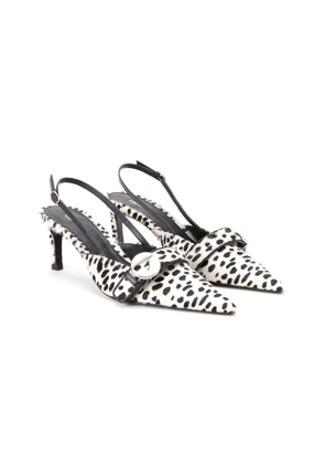Coperni Belt Calf Hair Kitten Heels - Moda Operandi