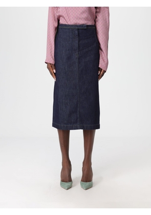 Skirt DRIES VAN NOTEN Woman color Indigo