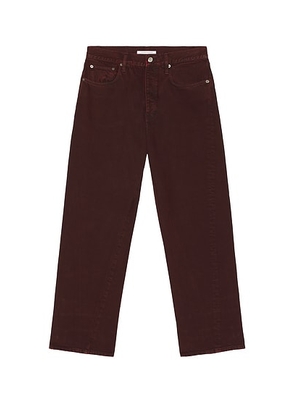 Sunflower Wide Twist Jeans in Dark Wine Dyed - Brown. Size 32x32 (also in ).