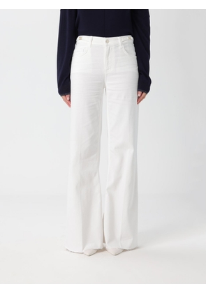 Pants LIU JO Woman color White