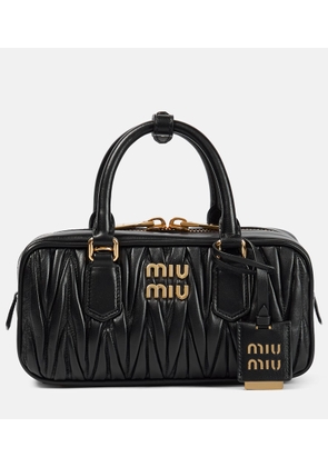 Miu Miu Arcadie matelasse leather tote bag