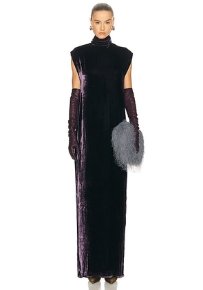 SRG Lily Dress in Dark Plum - Purple. Size L (also in M, S, XS, XXS).