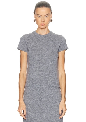 SRG Mattie Knit T-shirt in Grey - Grey. Size L (also in M, S, XS, XXS).