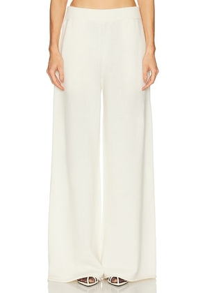 SRG Sukki Cashmere Knit Pant in Cream - Cream. Size L (also in M, S, XL, XS).