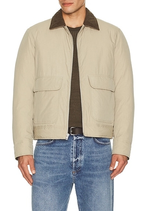 Rag & Bone Derrick Filled Jacket in Light Oatmeal - Cream. Size L (also in M, S, XL/1X).