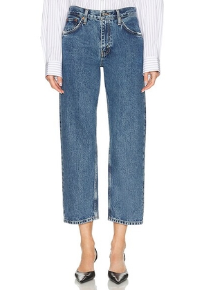 RE/DONE The Ollie Jean in Blue Mere - Blue. Size 24 (also in 25, 26, 27, 28, 29, 30, 31, 32).