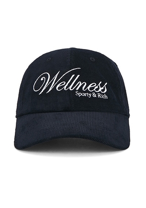 Sporty & Rich Soho Corduroy Hat in Dark Navy - Navy. Size all.