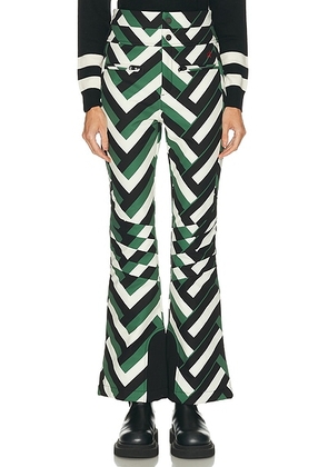 Perfect Moment Aurora HW Ski Pant in Green - Green. Size M (also in L, S, XL, XS).