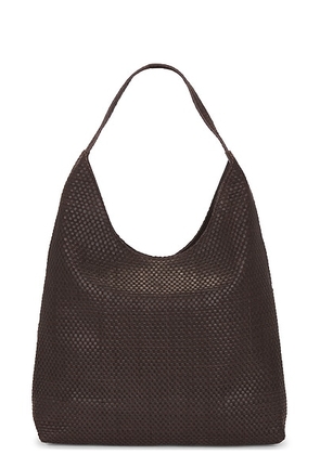 St. Agni Lattice Weave Large Tote Bag in Coffee - Chocolate. Size all.