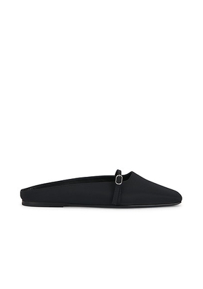 St. Agni Plie Flat in Black - Black. Size 36 (also in 37, 38, 39, 41).