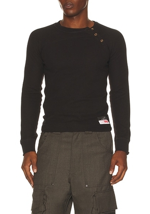 Spencer Badu Red Layered Long Sleeve Tee in Black - Black. Size L (also in M, XL).