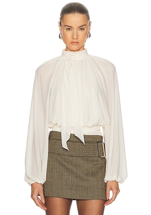Ronny Kobo Anouk Blouse in Ivory - Ivory. Size M (also in L, S).