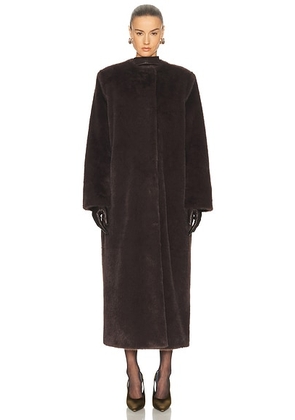 SRG Liv Coat in Chocolate - Chocolate. Size L (also in M, S, XS).