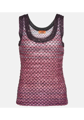 Missoni Sequined lame top