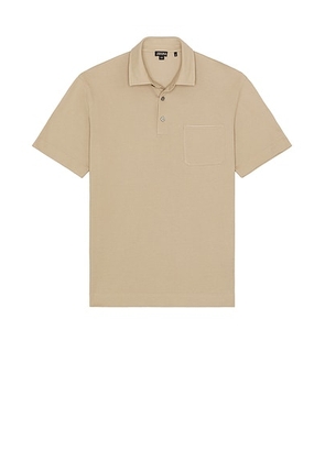 Zegna Pure Cotton Piquet Polo in Light Taupe - Taupe. Size 52 (also in ).